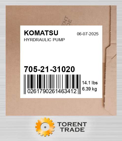 7052131020 Насос у зборі KOMATSU NEW AFTERMARKET