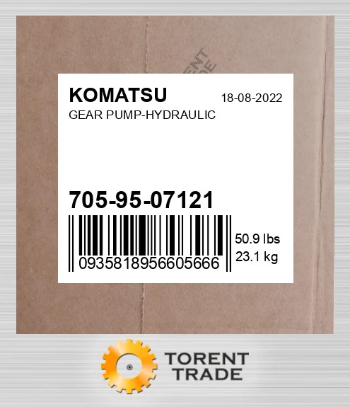 7059507121 Гідравлічний шестерний насос KOMATSU