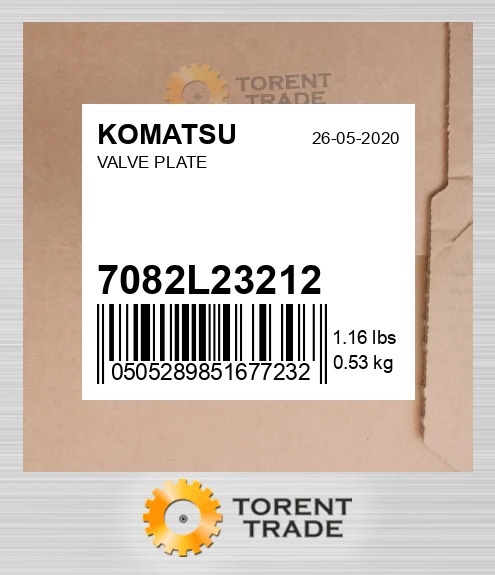 7082l23212 Пластина клапана KOMATSU