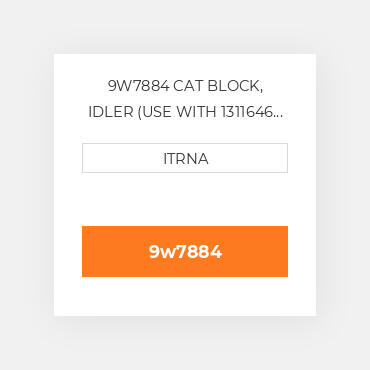9W7884 CAT BLOCK, IDLER (USE WITH 1311646 & 3069439 CAP) Блок