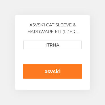 ASVSK1 CAT SLEEVE & HARDWARE KIT (1 PER MACHINE) Гільза