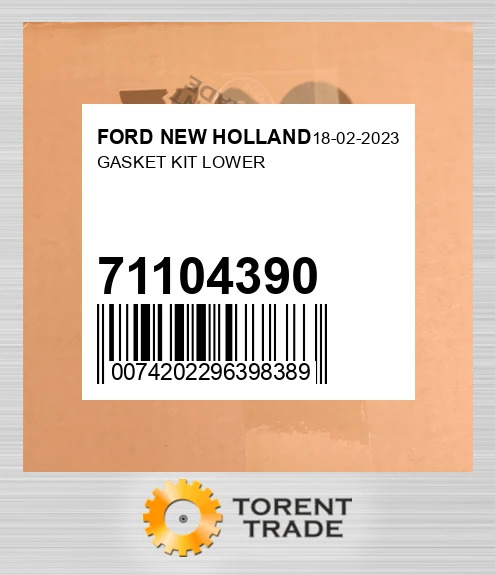 71104390 Комплект нижніх прокладок FORD NEW HOLLAND NEW AFTERMARKET