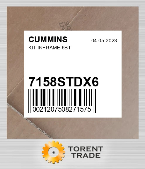 7158STDX6 комплект-INFRAME, 6BT CUMMINS NEW AFTERMARKET