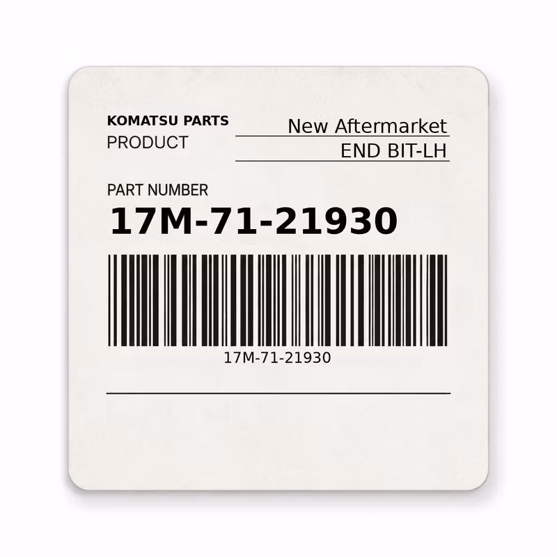 17M-71-21930 END BIT-LH fits Komatsu (New Aftermarket)