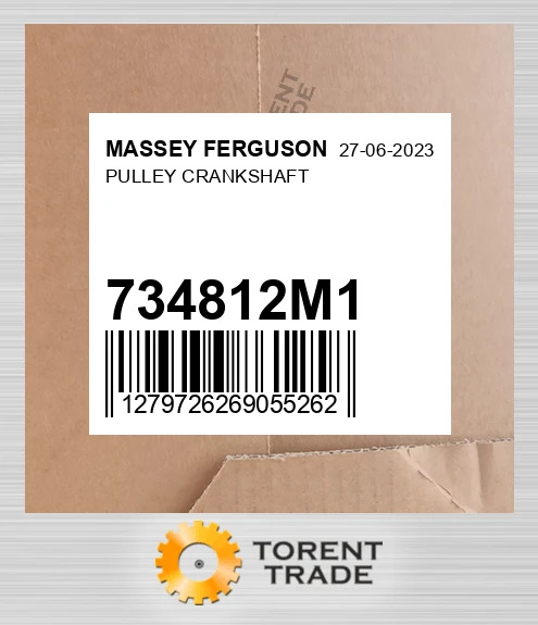 734812M1 PULLEY, Колінчастий вал MASSEY FERGUSON NEW AFTERMARKET