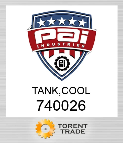 740026 Бак, охолодження PAI INDUSTRIES