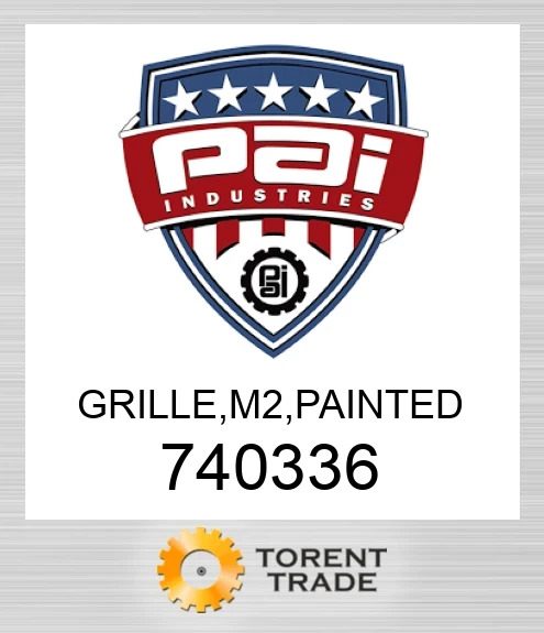740336 Grille, m 2, painted PAI INDUSTRIES