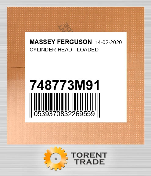 748773M91 Головка блока циліндрів - LOADED MASSEY FERGUSON NEW AFTERMARKET