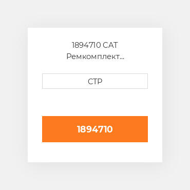 1894710 CAT Ремкомплект гидронасос: барель поршні ROTATING GROUP