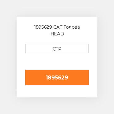 1895629 CAT Голова HEAD
