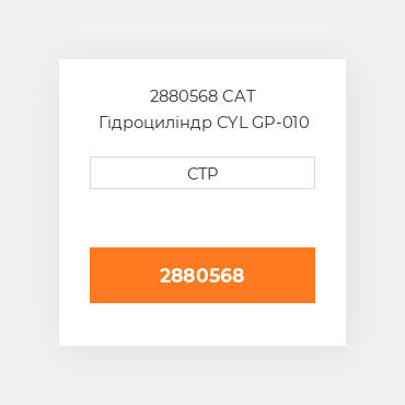 2880568 CAT Гідроциліндр CYL GP-010