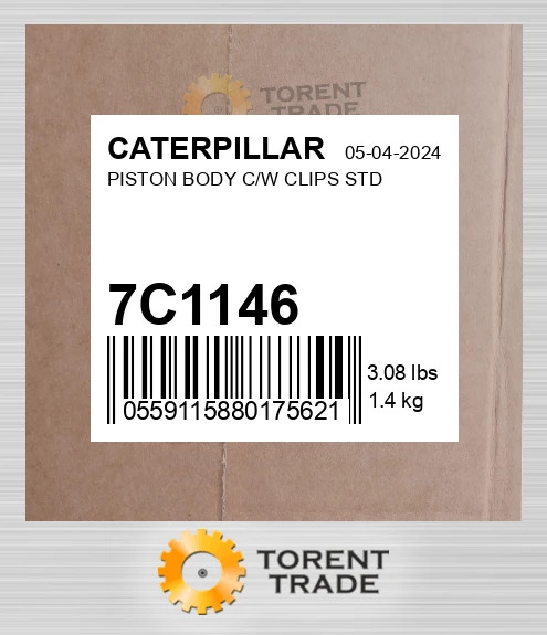 7C-1146 Поршень з корпусом і кліпсами STD BLUMAQ NEW AFTERMARKET