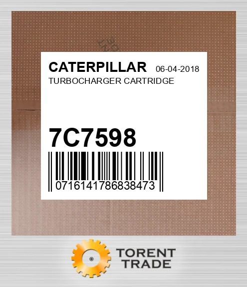 7C7598 Картридж турбонагнітача CATERPILLAR NEW AFTERMARKET