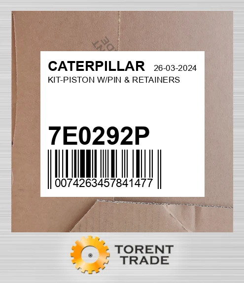 7E0292P комплект-Поршень, W/Палець & RETAINERS CATERPILLAR NEW AFTERMARKET