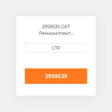 2959535 CAT Ремкомплект гидронасос: барель поршні ROTATING GP W/VALVE PLAT