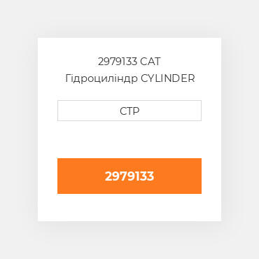 2979133 CAT Гідроциліндр CYLINDER