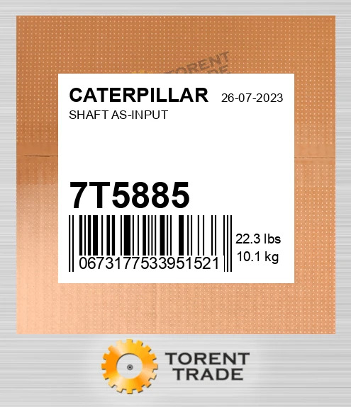 7T5885 ВАЛ У ЗБОРІ-ВХІДНИЙ CATERPILLAR