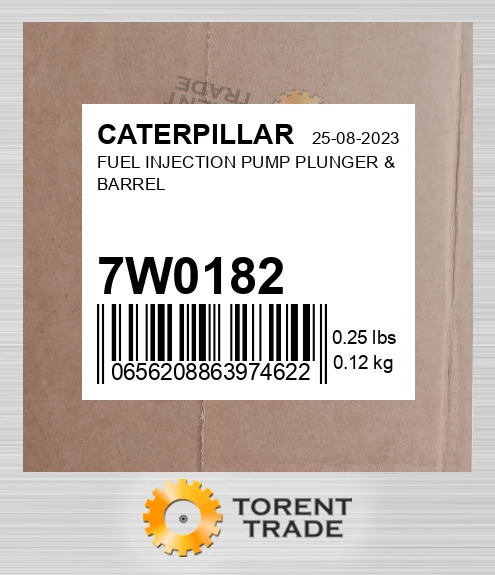 7W-0182 Паливо Насос упорскування PLUNGER & BARREL BLUMAQ NEW AFTERMARKET