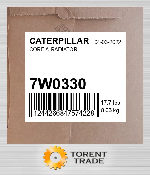 7W0330 СЕРЦЕВИНА A-РАДІАТОР CATERPILLAR