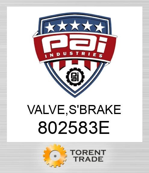 802583E Клапан, s'brake PAI INDUSTRIES