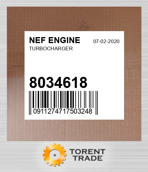 8034618 Турбонагнітач NEF ENGINE NEW AFTERMARKET