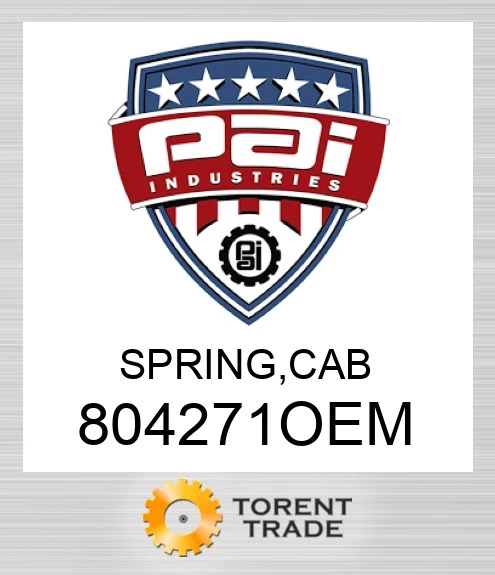 804271OEM Пружина, cab PAI INDUSTRIES
