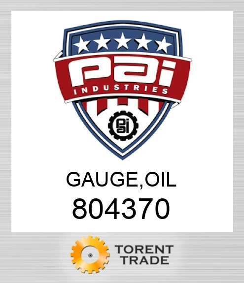804370 Gauge, oil PAI INDUSTRIES