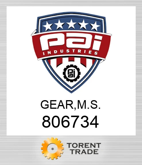 806734 Шестерня, ms PAI INDUSTRIES