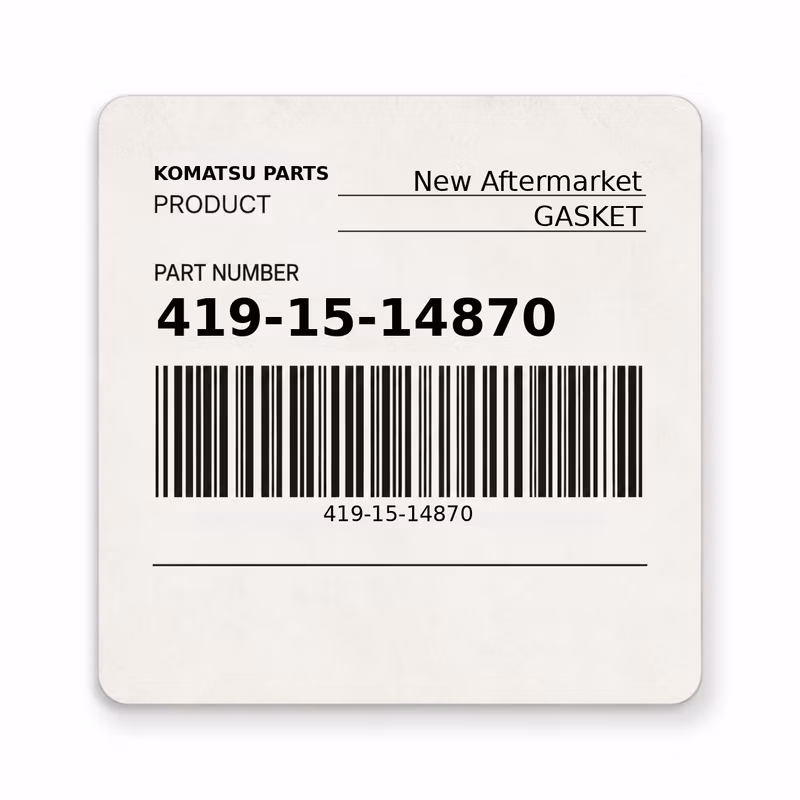 419-15-14870 GASKET fits Komatsu (New Aftermarket)