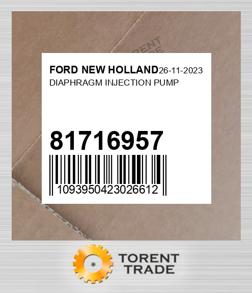 81716957 DIAPHRAGM Насос упорскування FORD NEW HOLLAND NEW AFTERMARKET