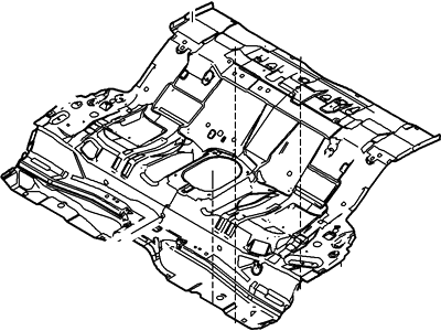 AL8Z-7G136-B Піддон у зборі - Підлога - Центральний