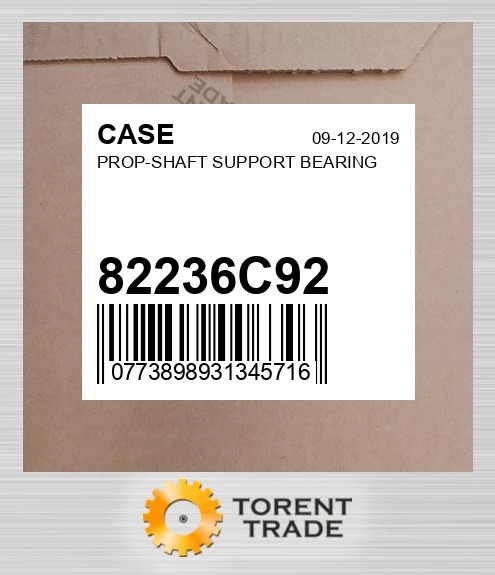 82236C92 PROP-вал SUPPORT Підшипник CASE NEW AFTERMARKET
