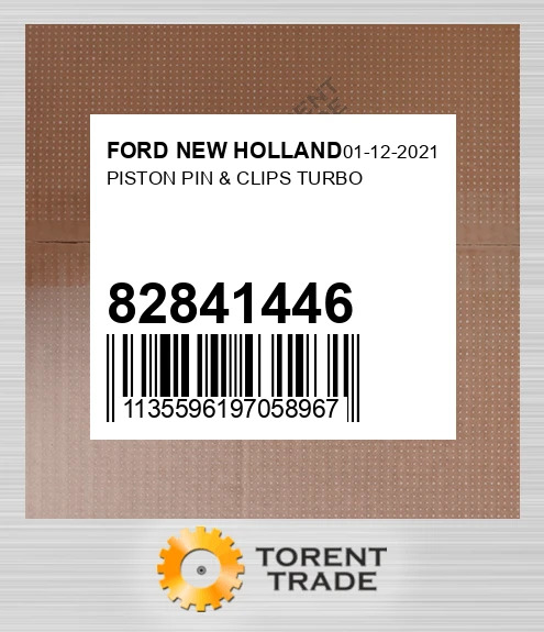 82841446 Поршень, палець і кліпси турбо FORD NEW HOLLAND NEW AFTERMARKET