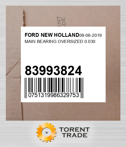 83993824 Корінний Підшипник OVERSIZED 0.030 FORD NEW HOLLAND NEW AFTERMARKET