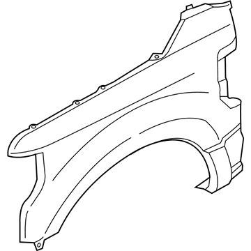 5L8Z-6C315-AA Переднє крило у зборі