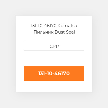 131-10-46170 Komatsu Пильник Dust Seal