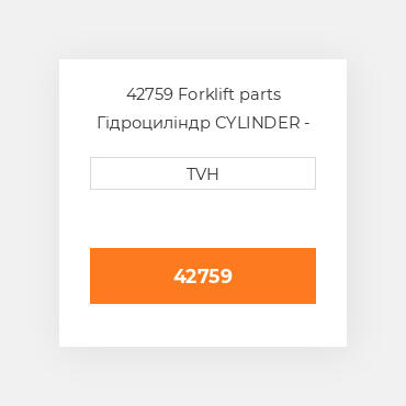 42759 Forklift parts Гідроциліндр CYLINDER - Master