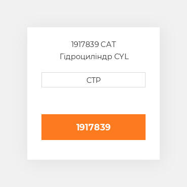 1917839 CAT Гідроциліндр CYL GP-009