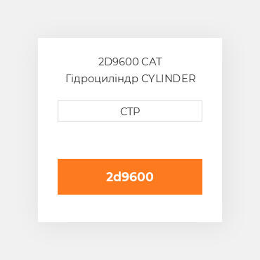 2D9600 CAT Гідроциліндр CYLINDER A