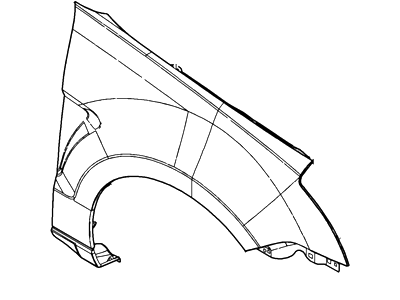 F4BZ3C716C Переднє крило у зборі