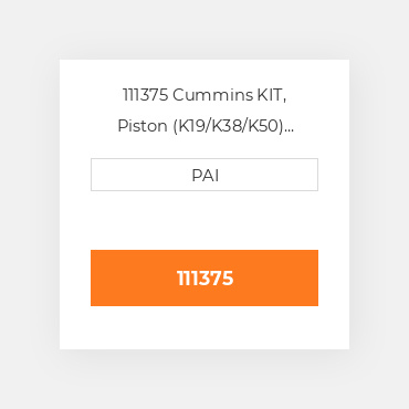 111375 Cummins KIT, Piston (K19/K38/K50) Поршневий комплект