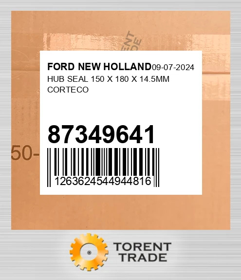 87349641 HUB Ущільнювач 150 X 180 X 14.5MM CORTECO FORD NEW HOLLAND NEW AFTERMARKET