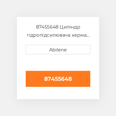 87455648 Циліндр гідропідсилювача керма - правий CASE NEW AFTERMARKET