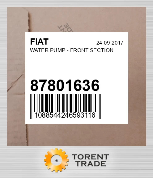 87801636 Водяний насос — передня частина FIAT NEW AFTERMARKET