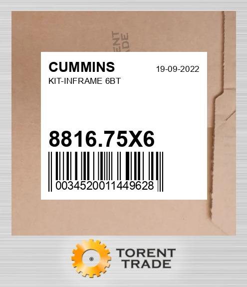 8816.75X6 комплект-INFRAME, 6BT CUMMINS NEW AFTERMARKET