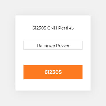 612305 CNH Ремінь