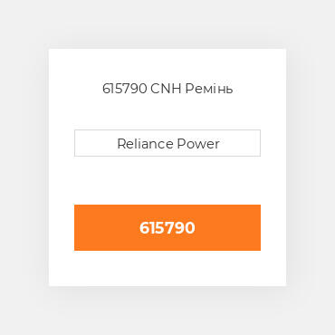 615790 CNH Ремінь