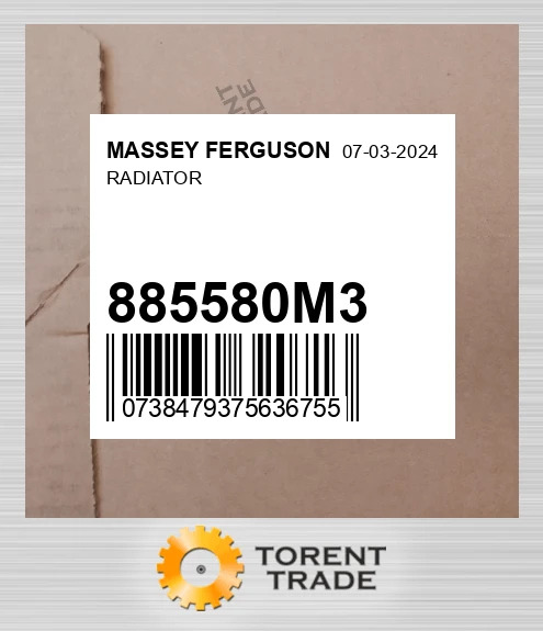 885580M3 Радіатор MASSEY FERGUSON NEW AFTERMARKET