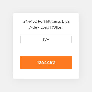 1244452 Forklift parts Вісь Axle - Load ROILer
