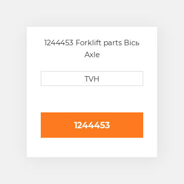 1244453 Forklift parts Вісь Axle